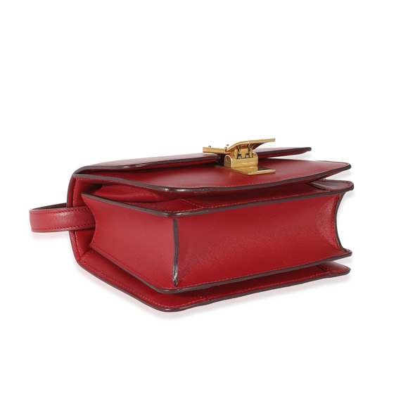Celine Red Smooth Calfskin Small Classic Box Bag - Picture 2 of 6